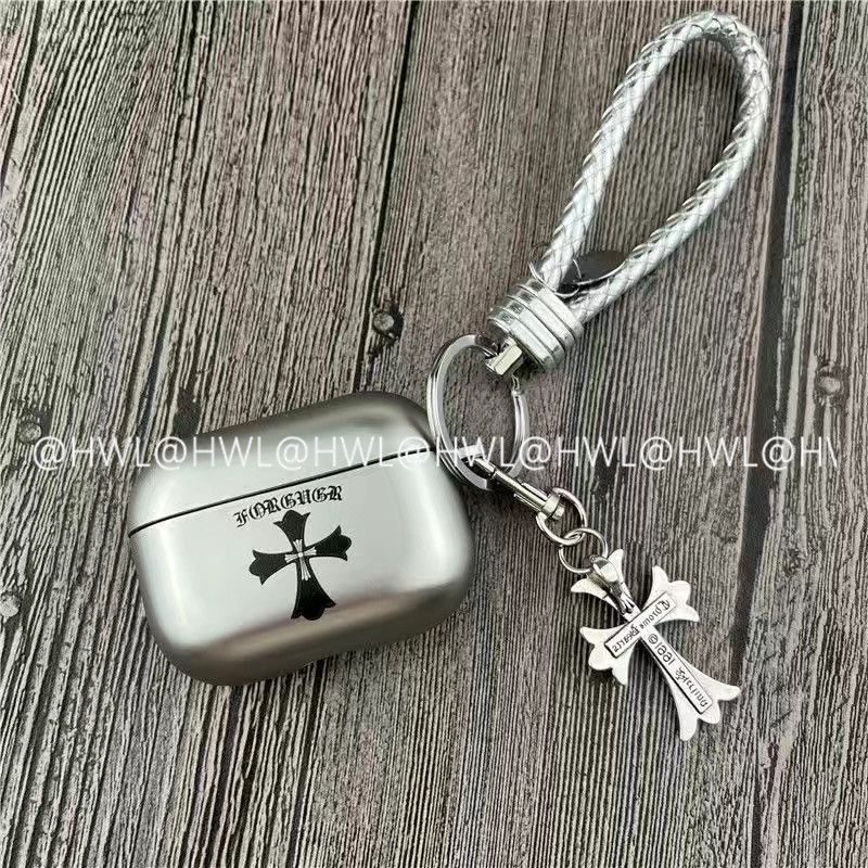 Chrome Hearts Pattern Apple Earphone Protective Case