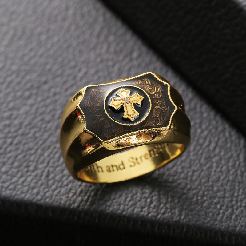Chrome Hearts cross symbolizing faith creative ring