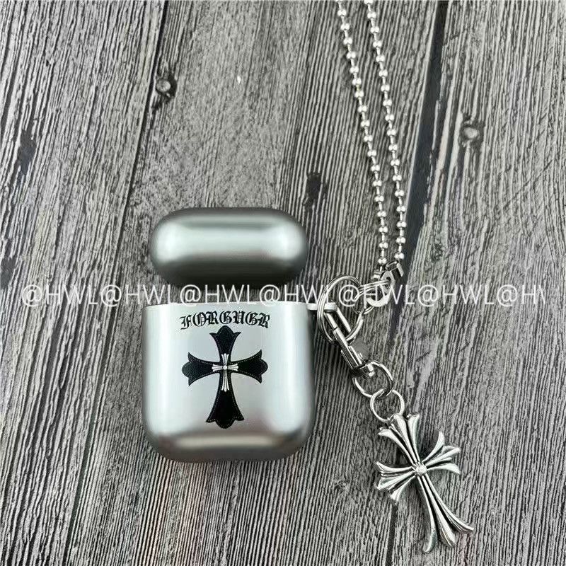 Chrome Hearts Pattern Apple Earphone Protective Case