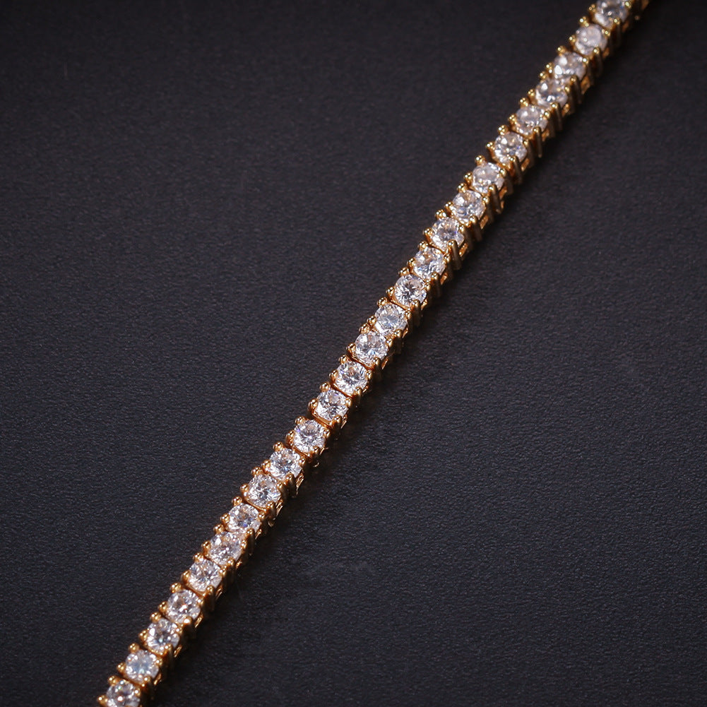 Hip-Hop Zircon Tennis Bracelet