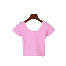 Tight navel-baring short-sleeved women's T-shirt