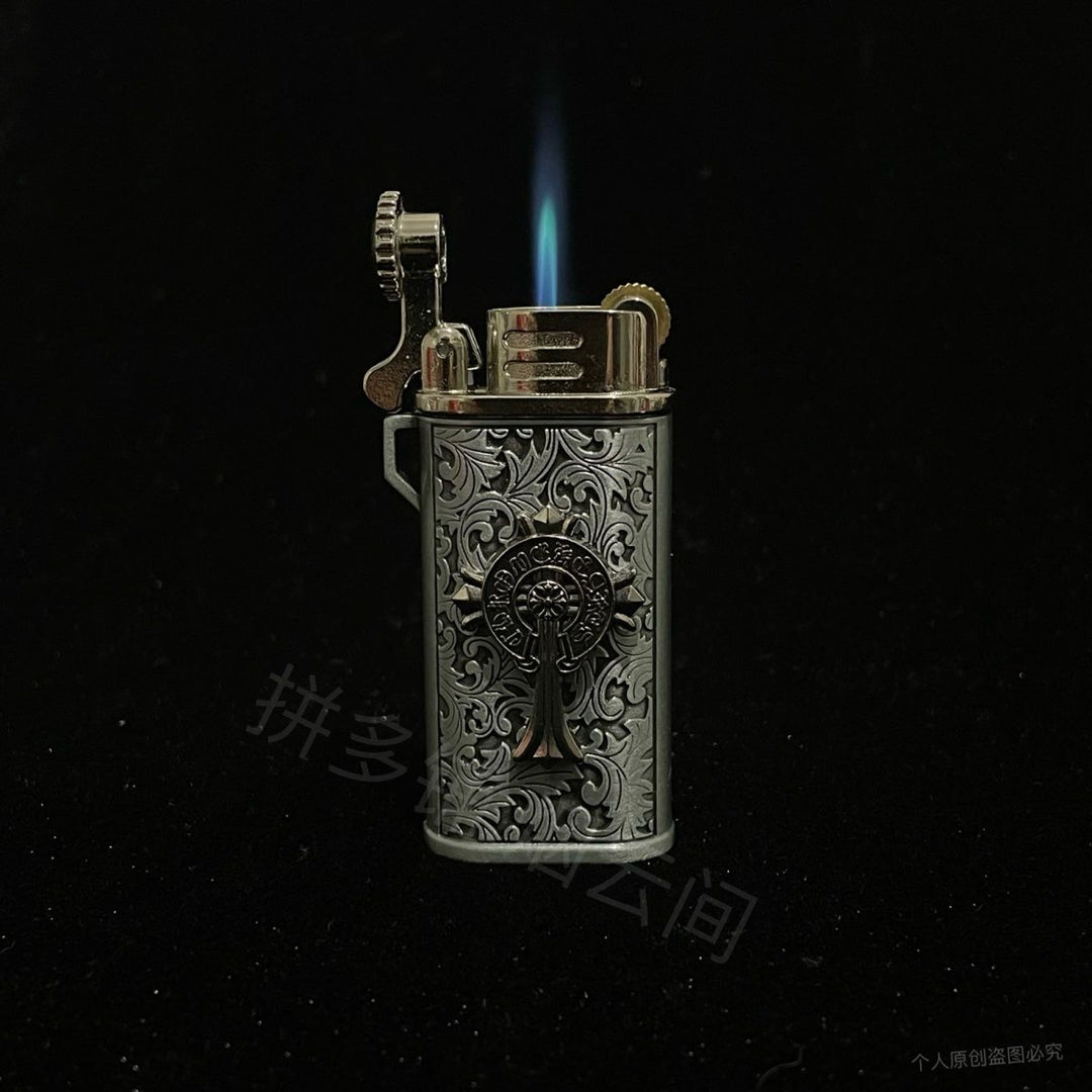 Chrome Hearts Style Vintage Engraved Kerosene Lighter