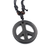 Resin Peace Sign Necklace