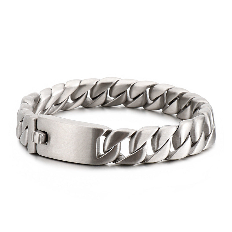 Minimalist titanium steel bracelet