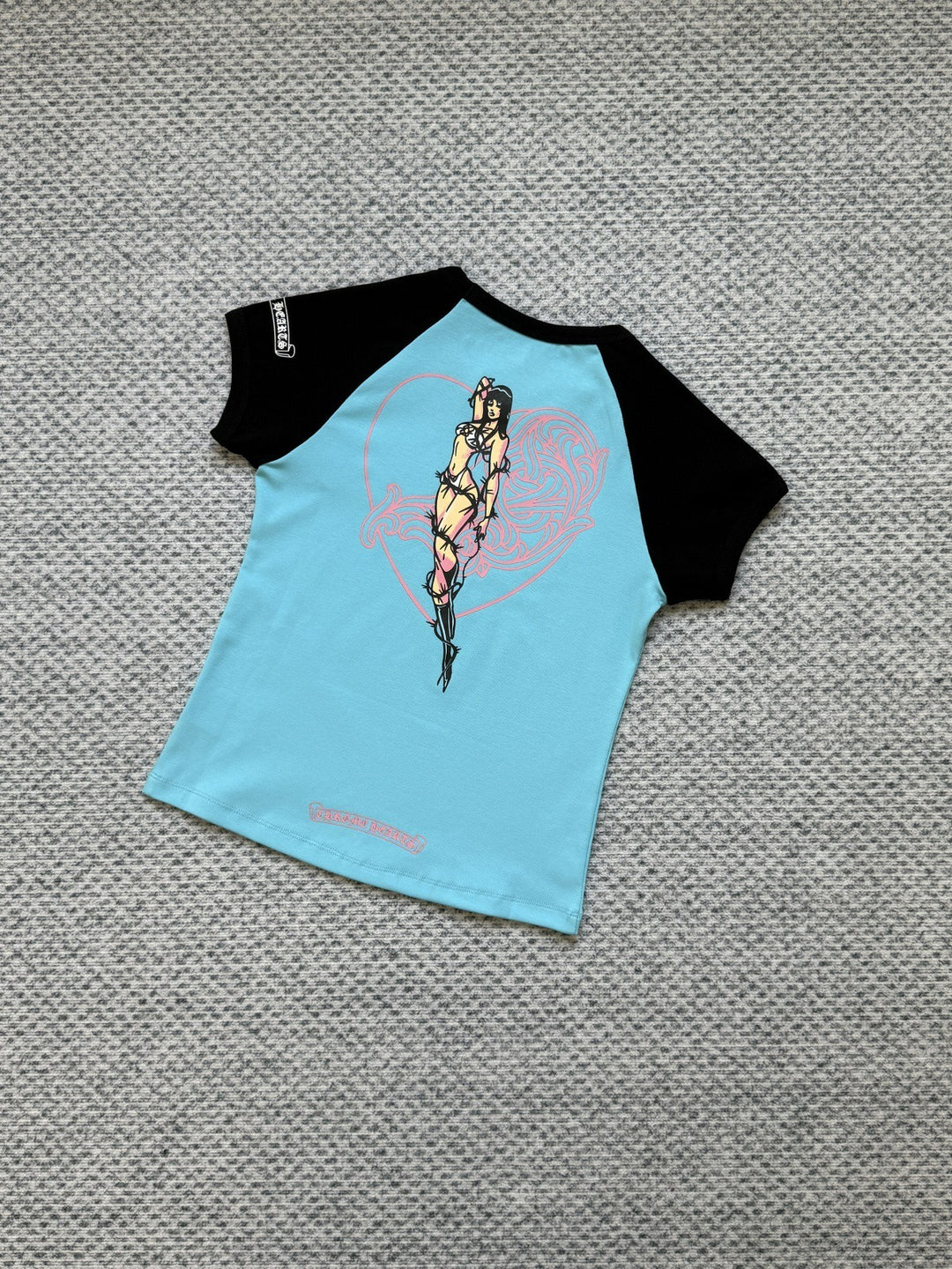 Chrome Hearts deadly doll cartoon goddess print short-sleeved T-shirt