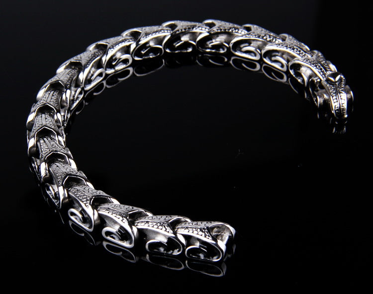 Dragon Bone Stainless Steel Bracelet