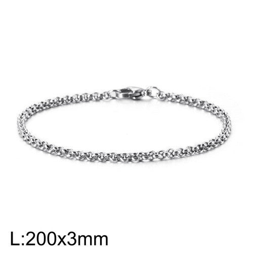 Minimalist punk style round bracelet