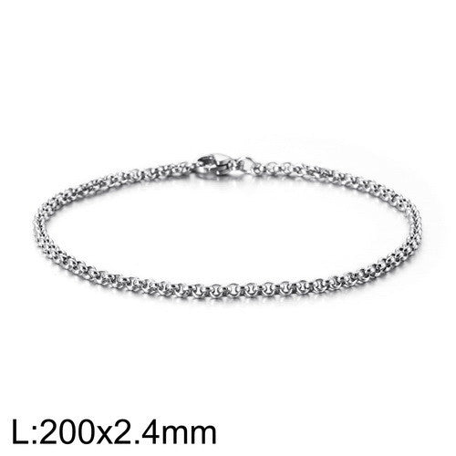 Minimalist punk style round bracelet