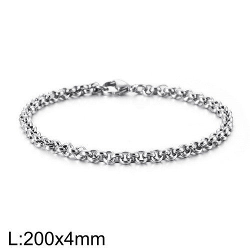 Minimalist punk style round bracelet
