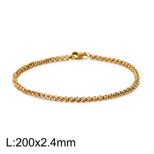 Minimalist punk style round bracelet