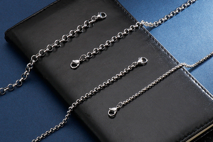 Minimalist punk style round bracelet