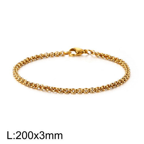 Minimalist punk style round bracelet