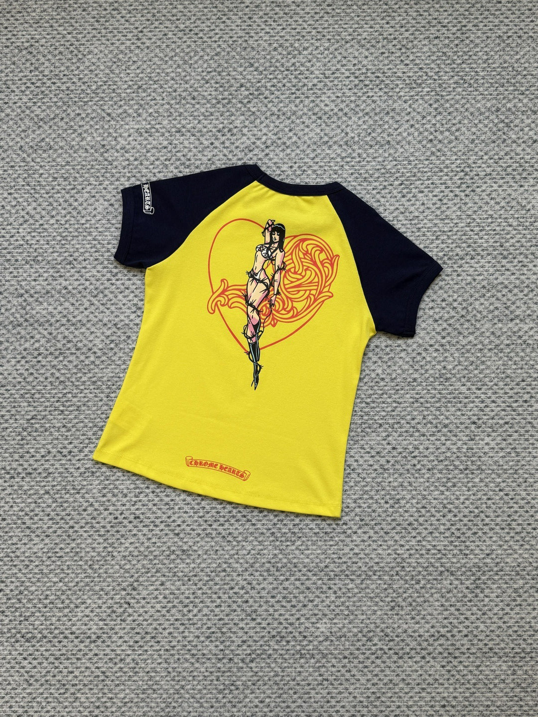 Chrome Hearts deadly doll cartoon goddess print short-sleeved T-shirt