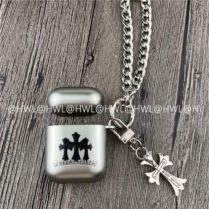 Chrome Hearts Pattern Apple Earphone Protective Case