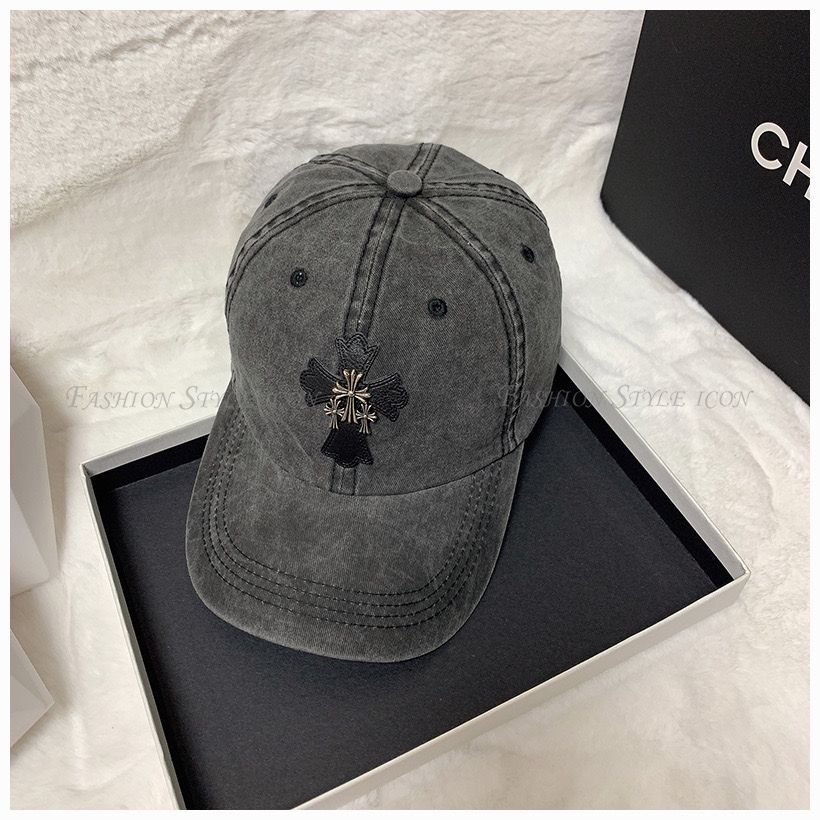Chrome Hearts Retro Washed Cross Baseball Cap