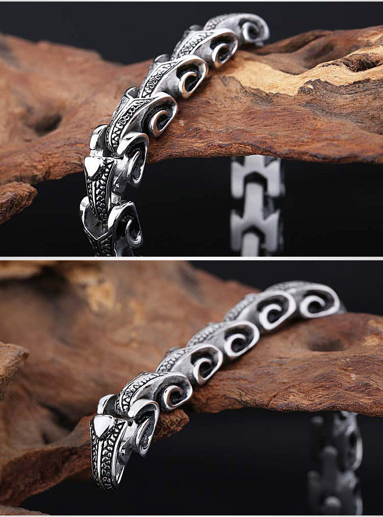 Dragon Bone Stainless Steel Bracelet