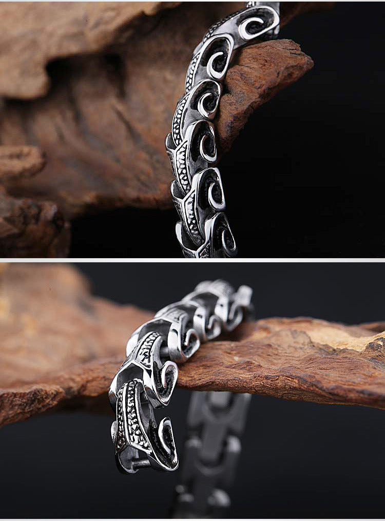 Dragon Bone Stainless Steel Bracelet