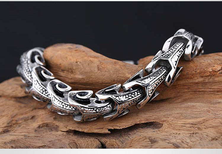 Dragon Bone Stainless Steel Bracelet