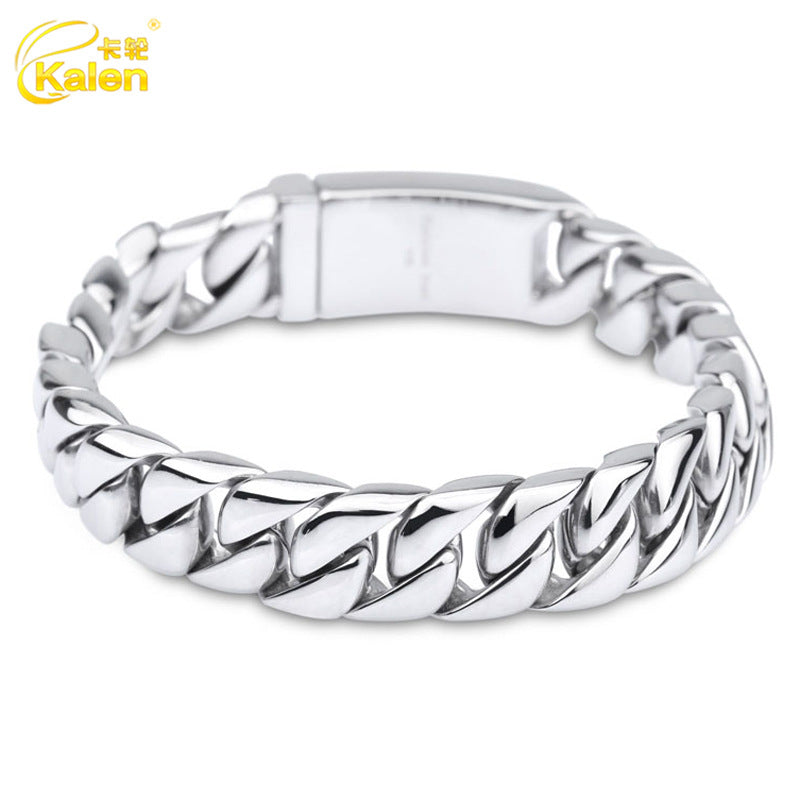 Minimalist titanium steel bracelet