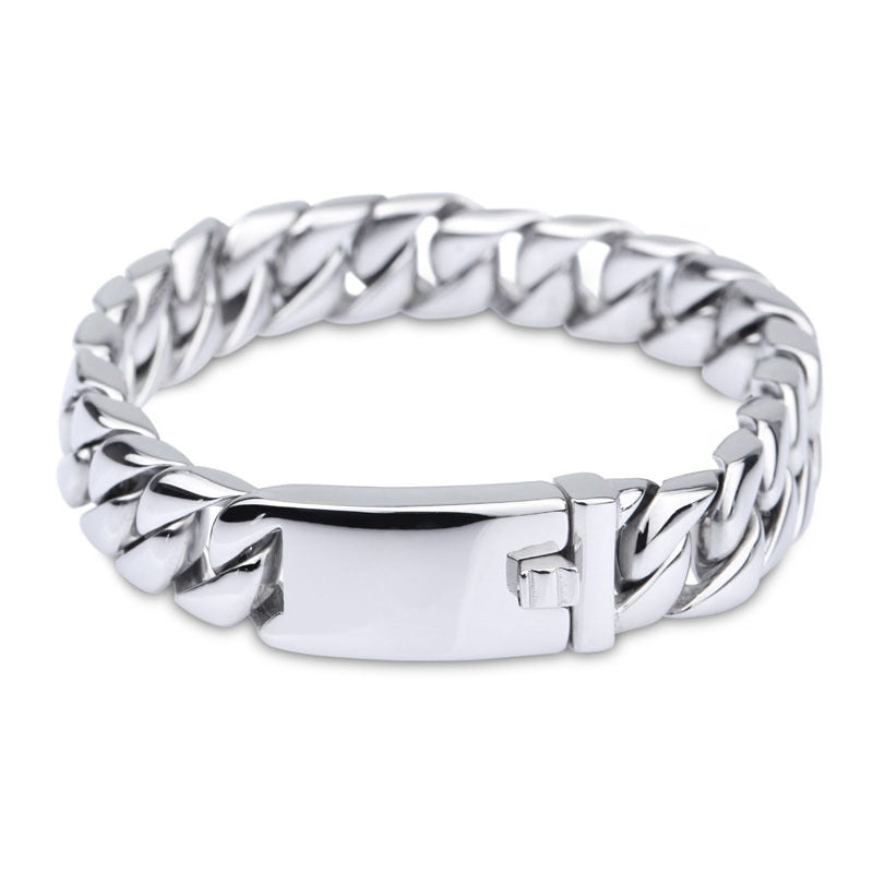 Minimalist titanium steel bracelet