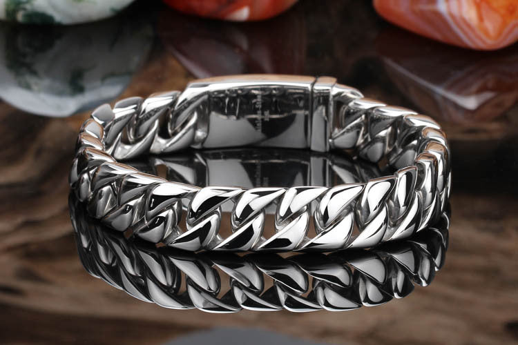 Minimalist titanium steel bracelet