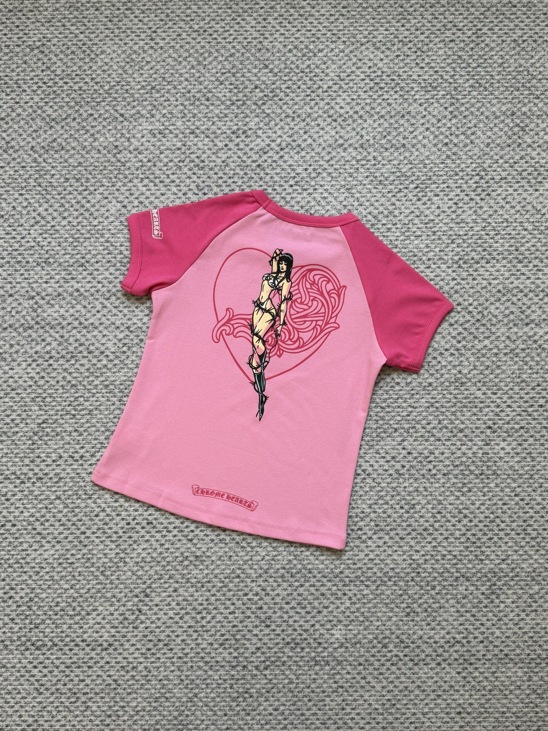 Chrome Hearts deadly doll cartoon goddess print short-sleeved T-shirt