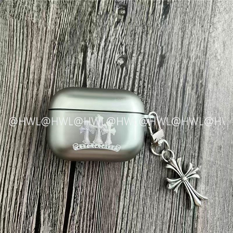 Chrome Hearts Pattern Apple Earphone Protective Case