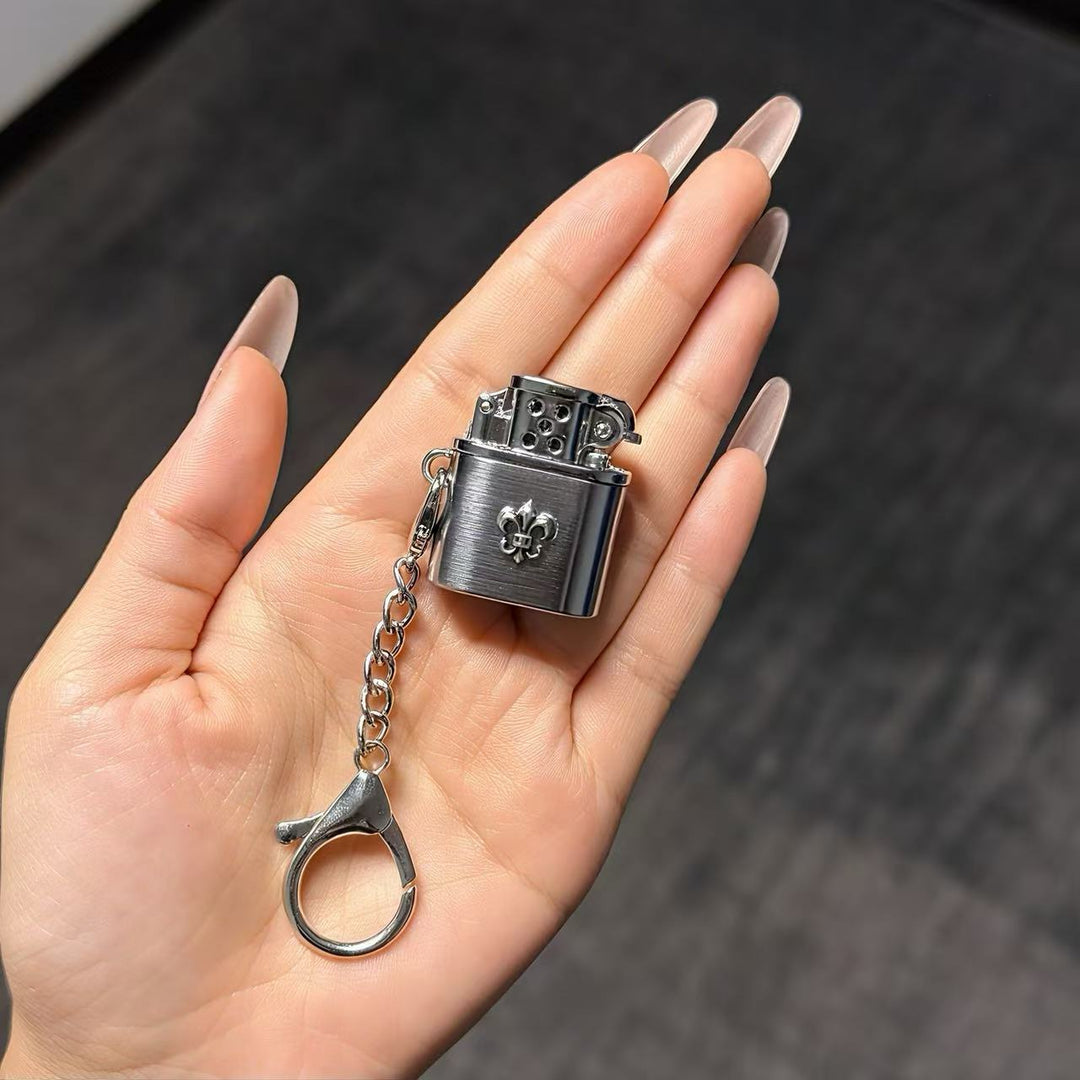 Chrome Hearts Black Mini Metal Flint-Wheel Lighter