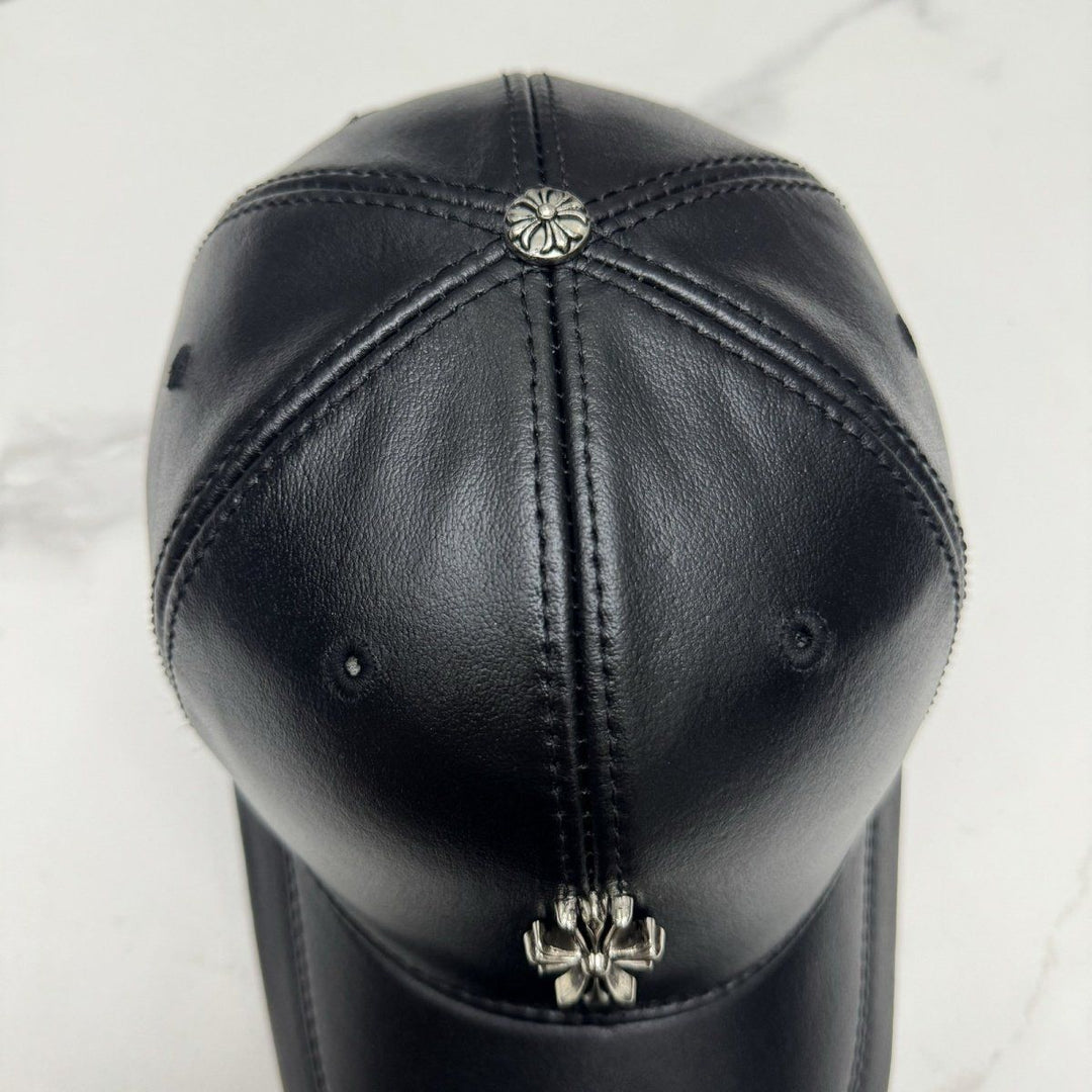 Chrome Hearts Top-Grain Cowhide Baseball Cap
