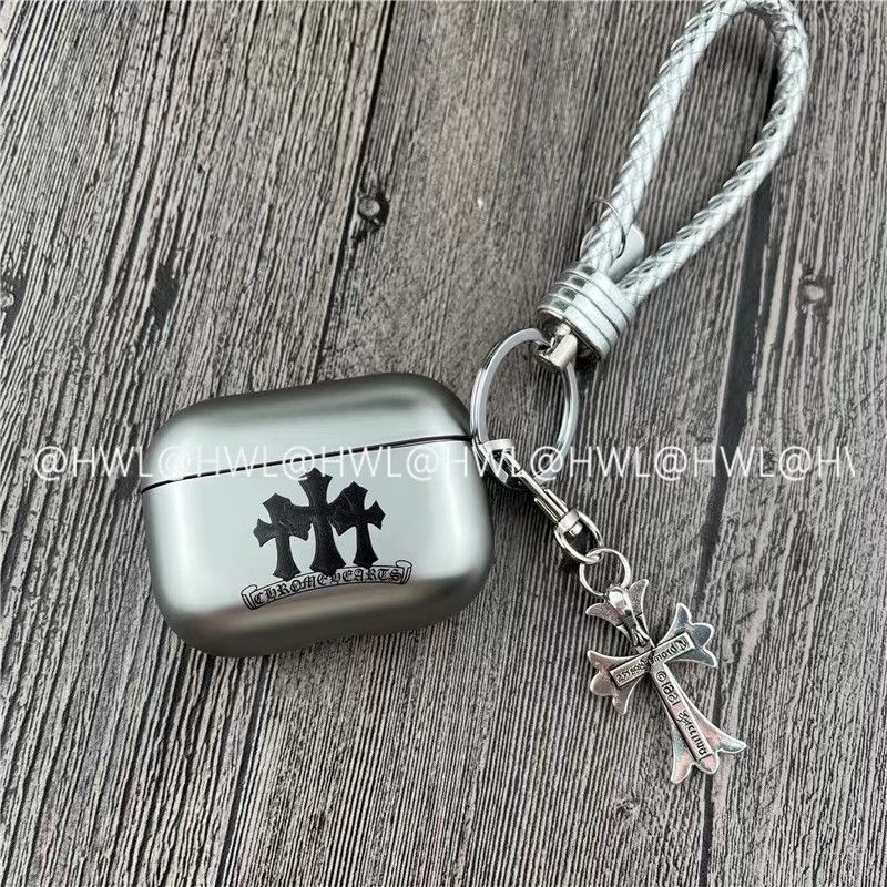Chrome Hearts Pattern Apple Earphone Protective Case