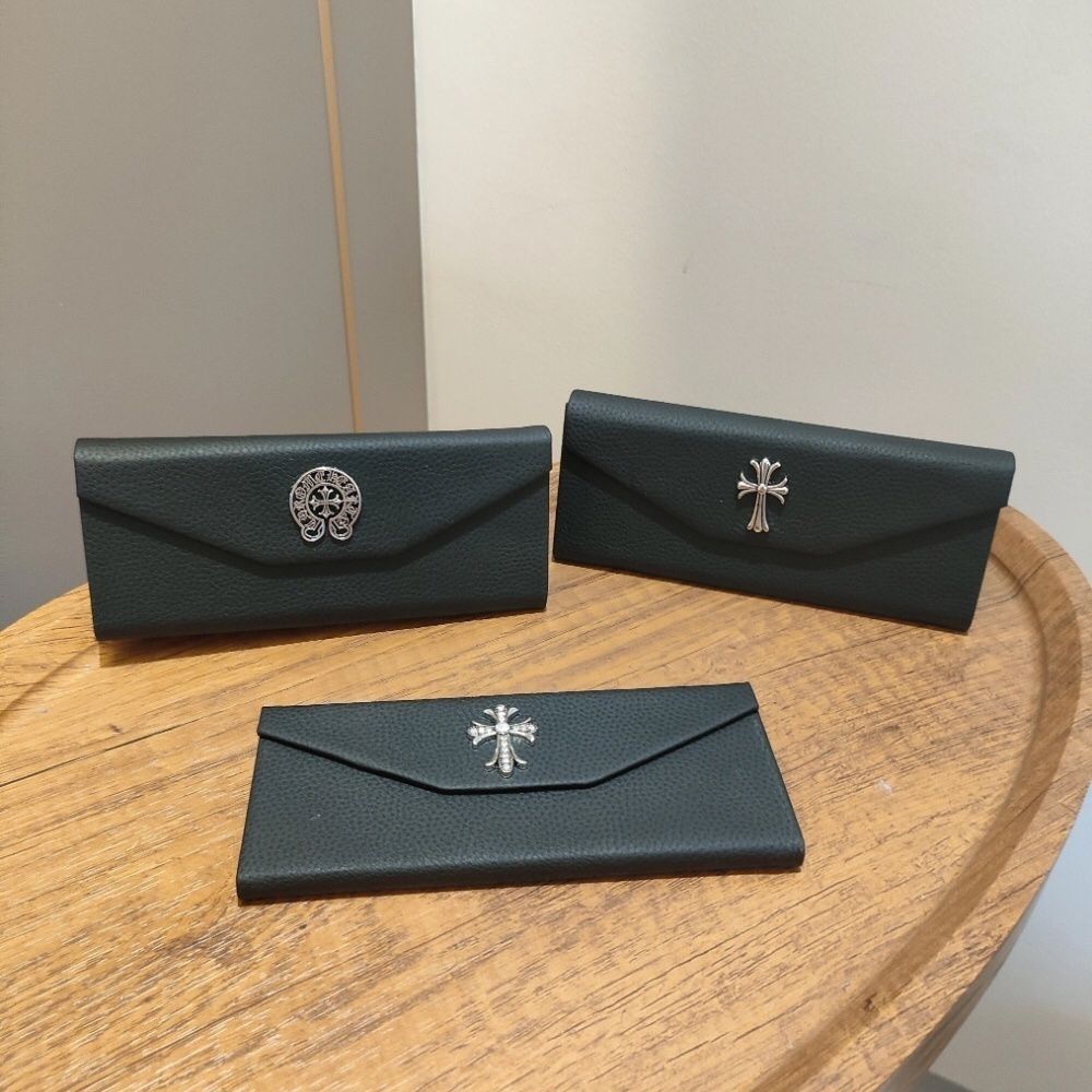 Chrome Hearts Portable Leather Eyeglasses Case