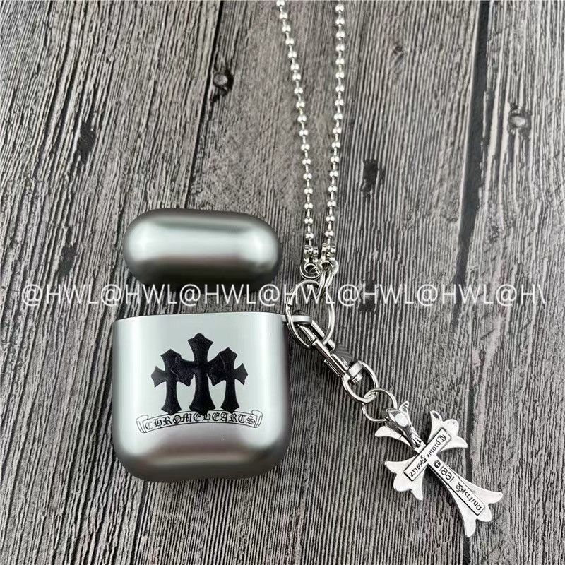 Chrome Hearts Pattern Apple Earphone Protective Case