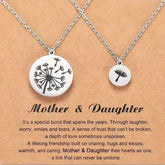 dandelion necklace 2 Pcs/Set Dandelion And Seeds Mother Daughter Necklaces