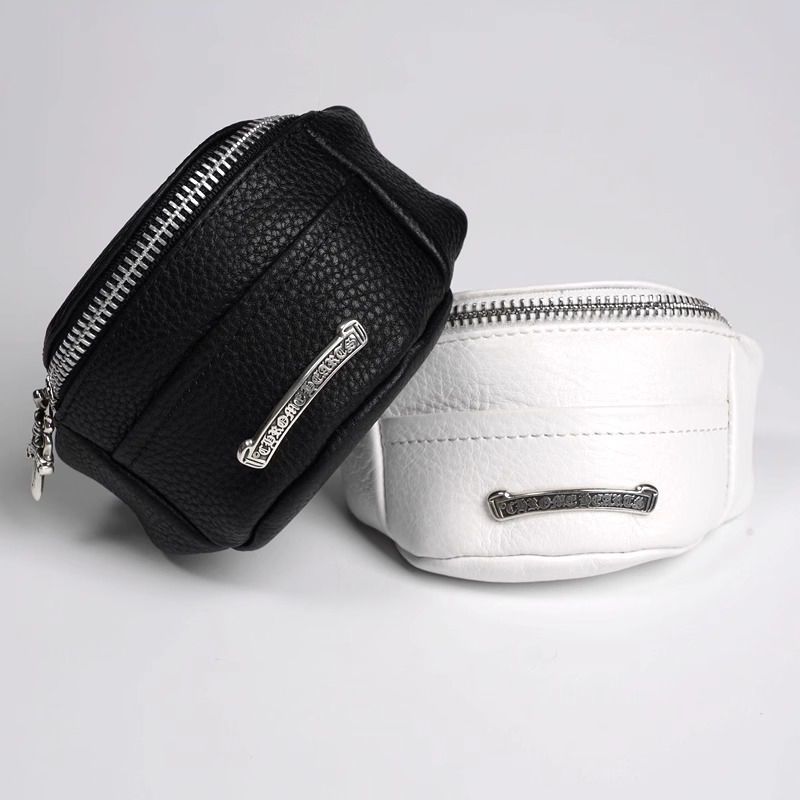 Chrome Hearts Black Headphone & Coin Pouch Wristlet