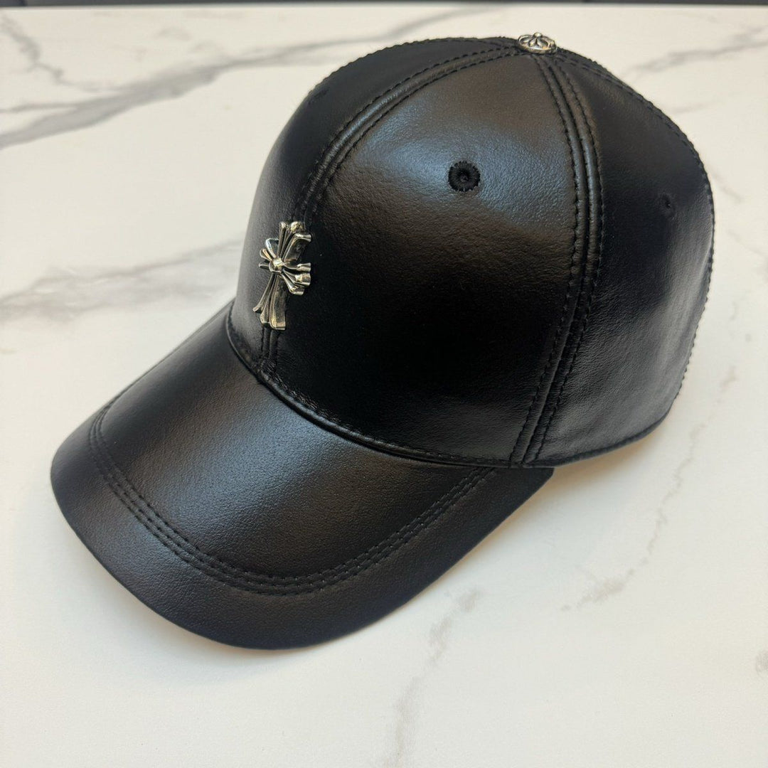 Chrome Hearts Top-Grain Cowhide Baseball Cap