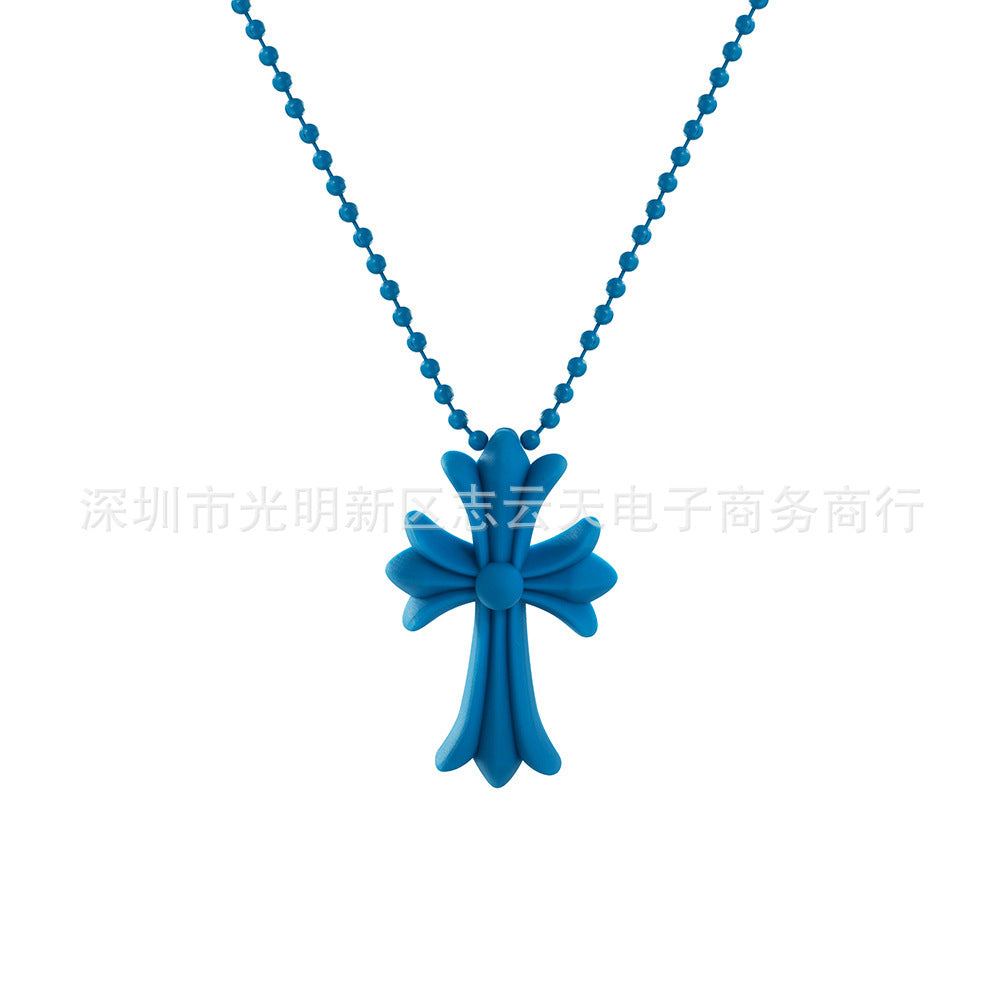 Chrome Hearts colorful necklace