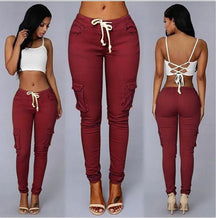 Elegant Elastic Women Pants Oversize Drawstring Long Pencil Pants