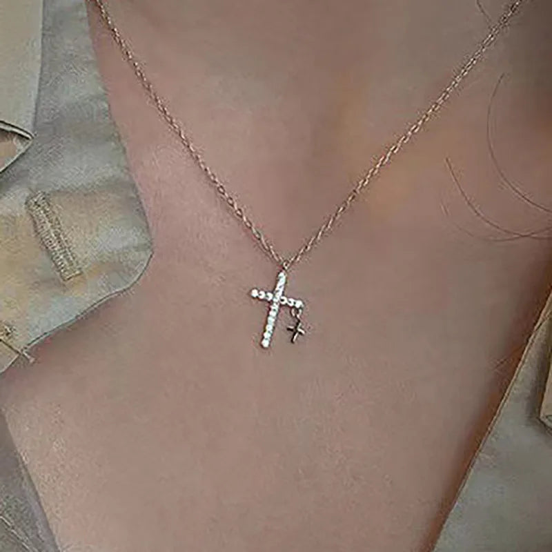 pearl cross necklace Pendant