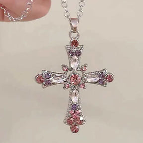 pearl cross necklace Pendant