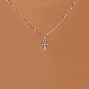 pearl cross necklace Pendant