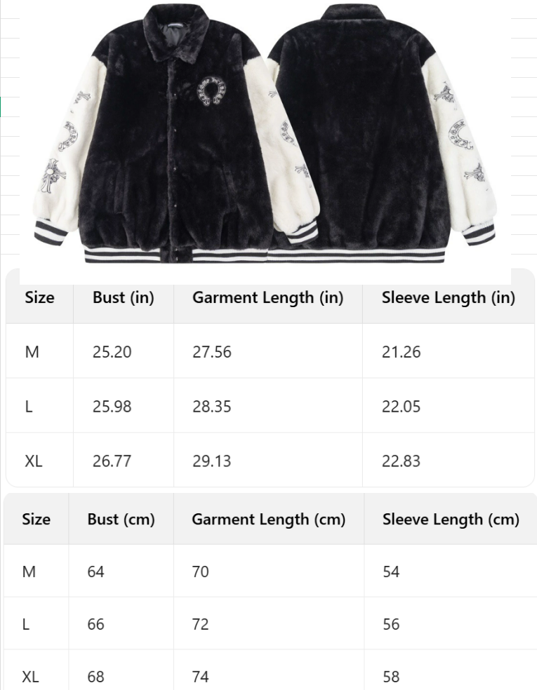 Chrome Hearts Cross Patch Embroidery Baseball Jacket