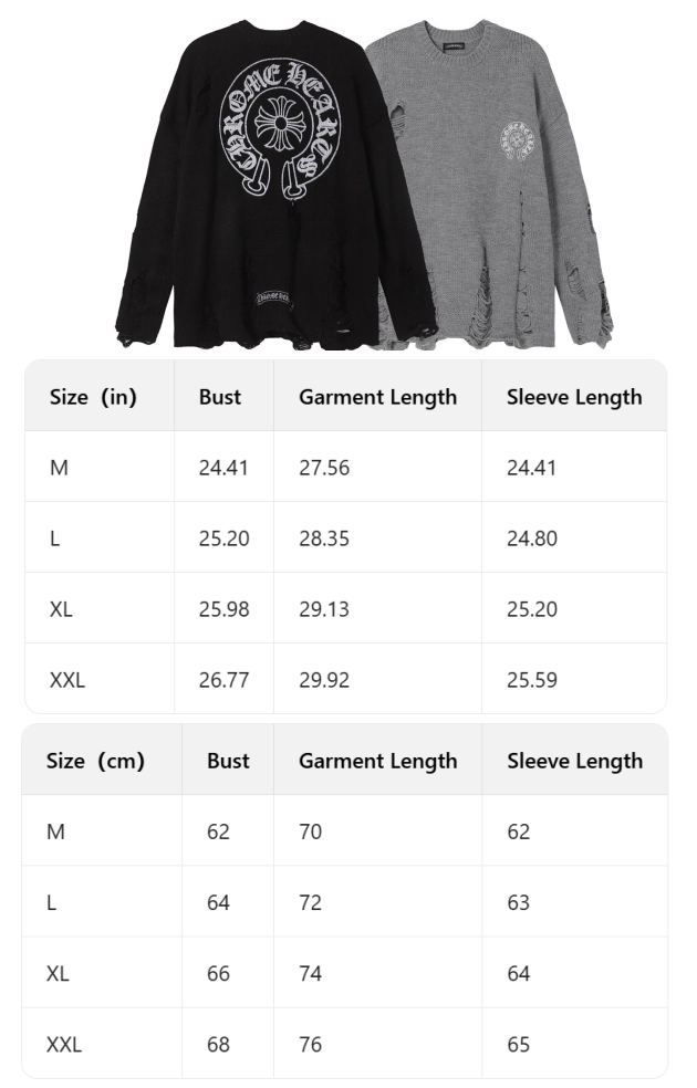 Chrome hearts cross cotton knitted cardigan sweater