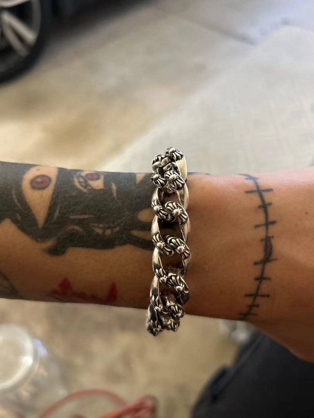 Retro domineering bracelet hip-hop personality men's cross bracelet