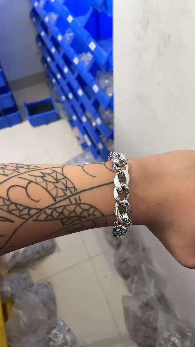 Retro domineering bracelet hip-hop personality men's cross bracelet