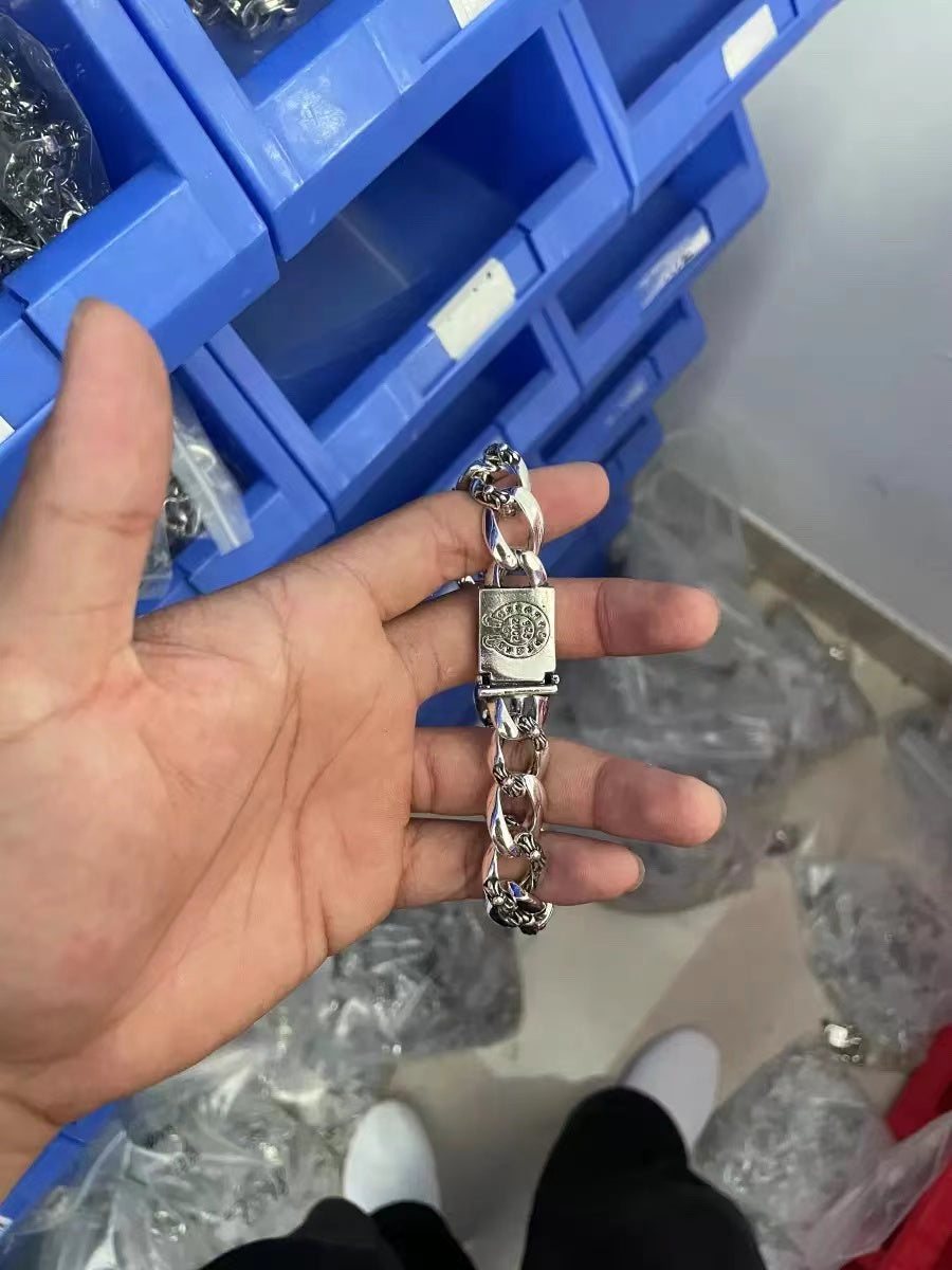 Retro domineering bracelet hip-hop personality men's cross bracelet