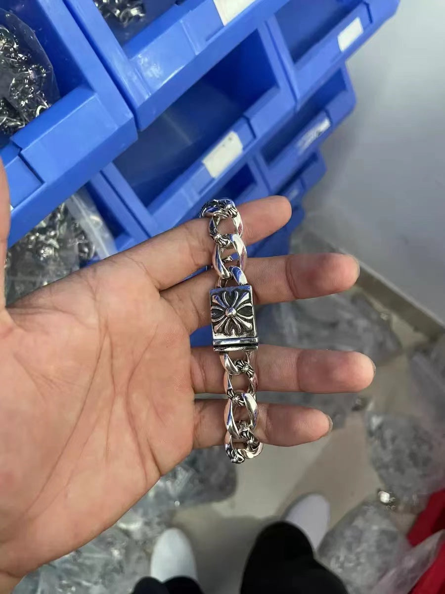 Retro domineering bracelet hip-hop personality men's cross bracelet