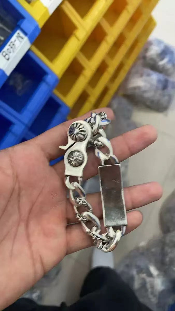 Retro domineering bracelet hip-hop personality men's cross bracelet