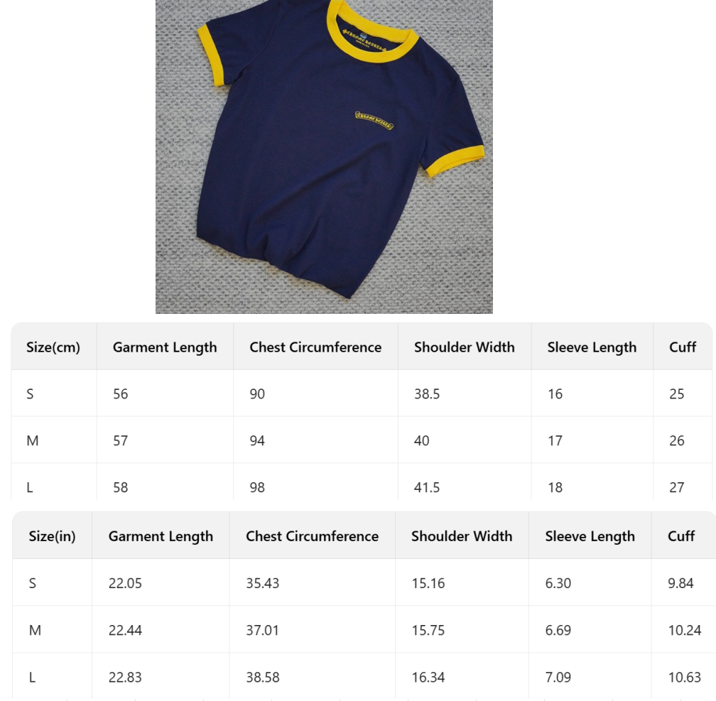 Chrome Hearts horseshoe print size 33 short-sleeved T-shirt