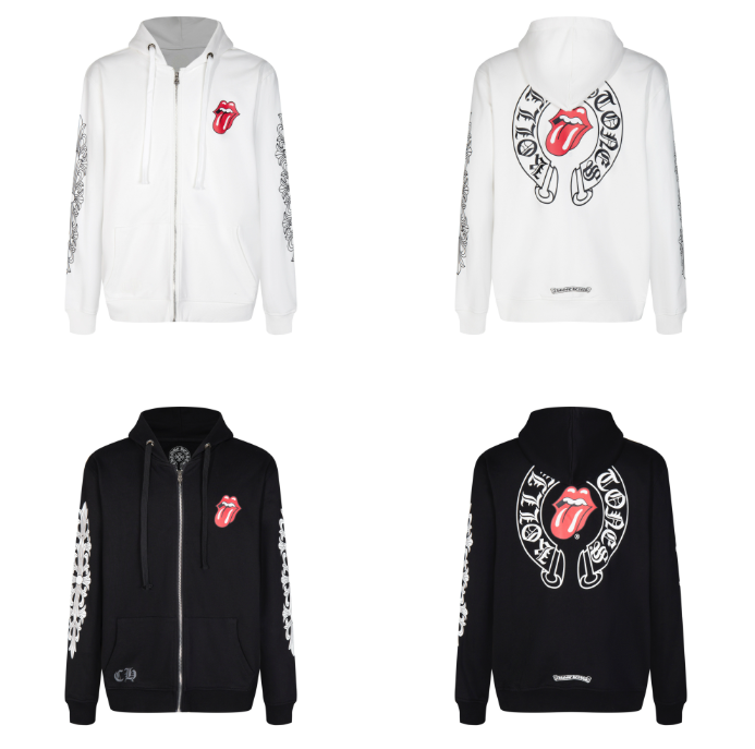 Chrome Hearts Red Lips hooded sweatshirt jacket