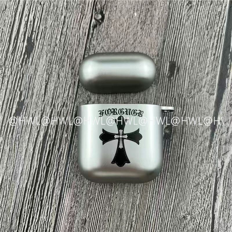 Chrome Hearts Pattern Apple Earphone Protective Case